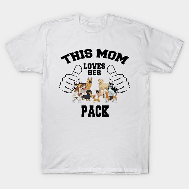 This Mom Loves Her Pack T-Shirt by Hamjam